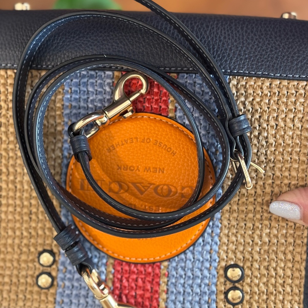 Coach Dempsey Straw tote brand new - Picture 7 of 7